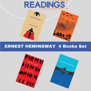 Ernest Hemingway 4 Books Set Includes The Old Man And The Sea, The Sun Also Rises, For Whom The Bell Tolls, A Farewell To Arms