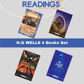 H.G. Wells 4 Books Set Includes (the Invisible Man, The Time Machine, The War Of The Worlds, The Island Of Doctor Moreau)